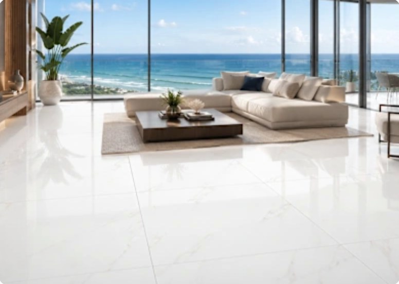 SMOKE WHITE 24X48 installed in a room